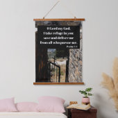 Vluchtel in godsnaam 7:1 Bijbelverse Hangend Wandkleed (Slaapkamer)