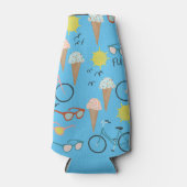 VLUCHTELING IN DE ZON-zomervakantie kleurrijk Flesjeskoeler (Voorkant)