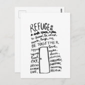 Vluchteling / Vluchtelingen Briefkaart (Voorkant / Achterkant)