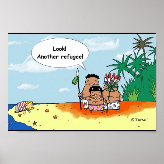 Vluchtelingen Poster (Voorkant)