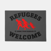 Vluchtelingen Welkom bij je familie Deurmat (Voorkant)