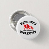 Vluchtelingen Welkom bij je familie Ronde Button 3,2 Cm (Voorkant /achterkant)