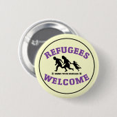 Vluchtelingen Welkom bij je familie Ronde Button 5,7 Cm (Voorkant /achterkant)