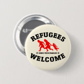 Vluchtelingen Welkom bij je familie Ronde Button 5,7 Cm (Voorkant /achterkant)