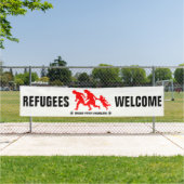 Vluchtelingen Welkom bij je familie Spandoek (Insitu)