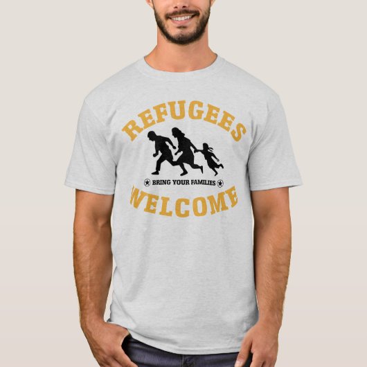 Vluchtelingen Welkom bij je familie T-shirt (Voorkant)