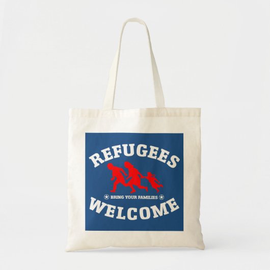 Vluchtelingen Welkom bij je familie Tote Bag (Voorkant)