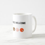 Vluchtelingen welkom koffiemok (Voorkant rechts)