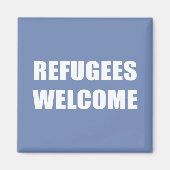 Vluchtelingen Welkom Magneet (Voorkant)
