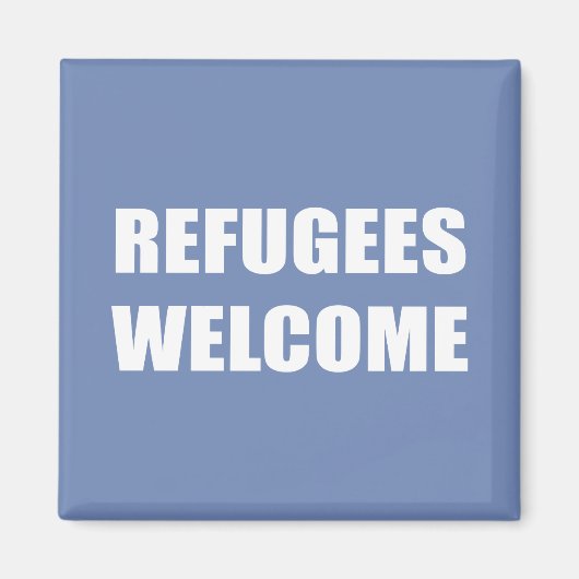 Vluchtelingen Welkom Magneet (Voorkant)
