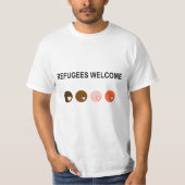 Vluchtelingen welkom t-shirt (Voorkant)