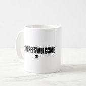 Vluchtelingen Welkome mok (Voorkant links)