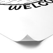 Vluchtelingen welkome protestnota Boat Refugee Gif Poster (Hoek)