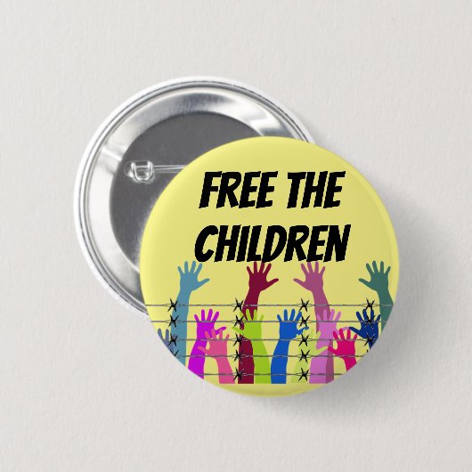 Vluchtelingenkinderen Button (Voorkant /achterkant)