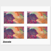 Vluchtelingenlangs de kust in New England Rechthoekige Sticker (Vel)