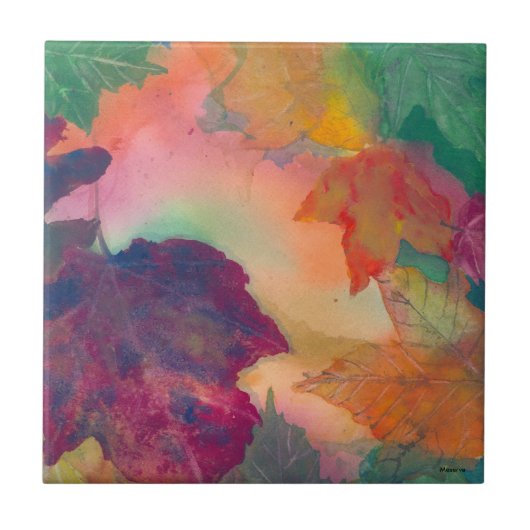 Vluchtelingenlangs de kust in New England Tegeltje (Voorkant)