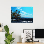 Vluchtelingenstad Big Island schilderachtig poster (Thuiskantoor)