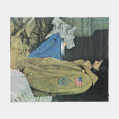 VluchtelingenThanksgiving Fleece Deken (Voorkant (Horizontaal))