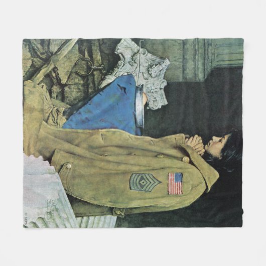 VluchtelingenThanksgiving Fleece Deken (Voorkant (Horizontaal))