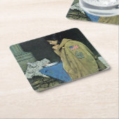 VluchtelingenThanksgiving Kartonnen Onderzetters (Schuin)