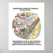 Vluchtelingenwater Glijt matte poster (Voorkant)