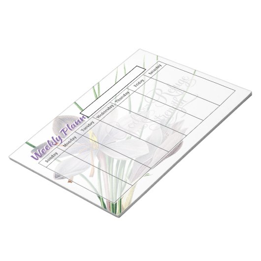 Vluchtelingenweekplanner vellen notitieblok (Schuin)