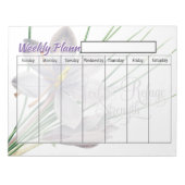 Vluchtelingenweekplanner vellen notitieblok (Voorkant)