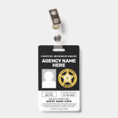 VLUCHTELINGRECOVERINGSAGENT BADGE (Achterkant met clip)