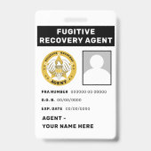 VLUCHTELINGRECOVERINGSAGENT Badge (Achterkant)