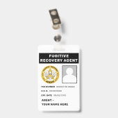 VLUCHTELINGRECOVERINGSAGENT Badge (Achterkant met clip)