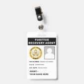 VLUCHTELINGRECOVERINGSAGENT Badge (Voorzijde met clip)