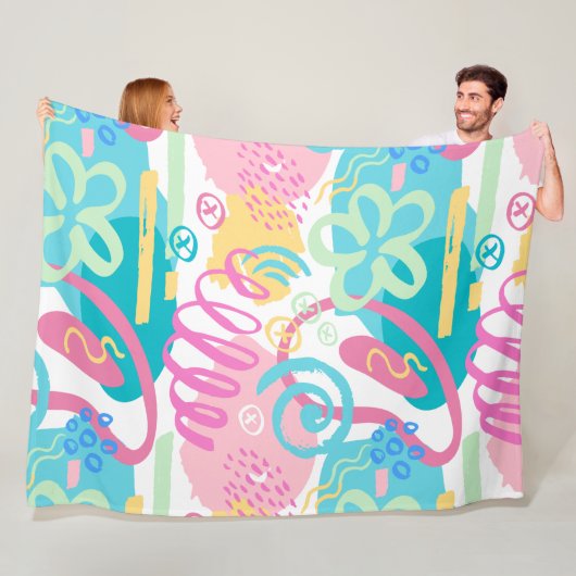 -Vluchten, 60 x 80 inch Fleece Deken (In situ)