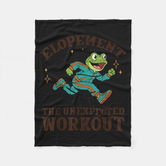 Vluchten De Onverwachte Workout Grappig Autisme Fleece Deken (Voorkant)