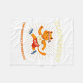 Vluchten De Onverwachte Workout Grappige Autisme Fleece Deken (Voorkant (Horizontaal))