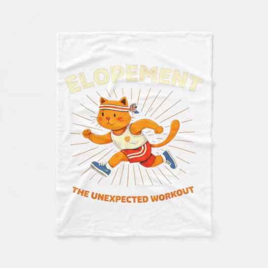 Vluchten De Onverwachte Workout Grappige Autisme Fleece Deken (Voorkant)