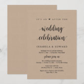 Vluchten, Het is een na het bruiloftsfeest, Kraft Kaart (Voorkant / Achterkant)