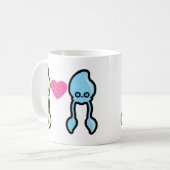 Vluchten in liefde koffiemok (Voorkant links)