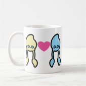 Vluchten in liefde koffiemok (Links)