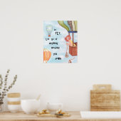 Vluchten - Inspirerend fijne Art afdrukken Poster (Keuken)