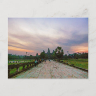 Vluchten naar Angkor Wat, Cambodja Briefkaart