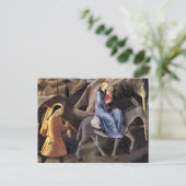 Vluchten naar Egypte door Fra Angelico Briefkaart (Staand voorkant)
