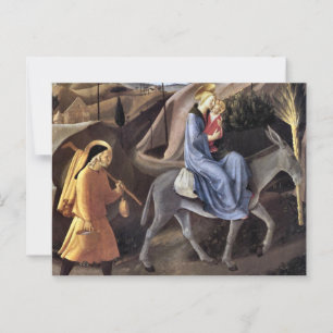 Vluchten naar Egypte door Fra Angelico Briefkaart