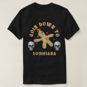 Vluchten naar Louisiana Skull Version TShirt (Design voorkant)