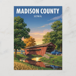 Vluchten naar Madison County Iowa Briefkaart
