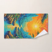 Vluchten naar Natuur Art Design Bad Handdoek (Handdoek)