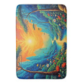 Vluchten naar Natuur Art Design Badmat (Voorkant Verticaal)