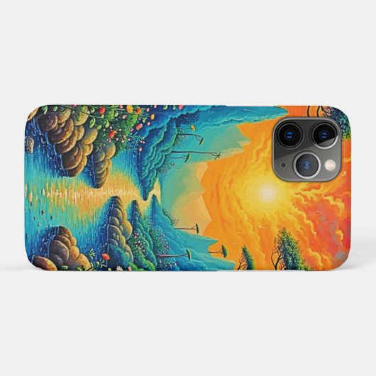 Vluchten naar Natuur Art Design Case-Mate iPhone Case (Achterkant (horizontaal))