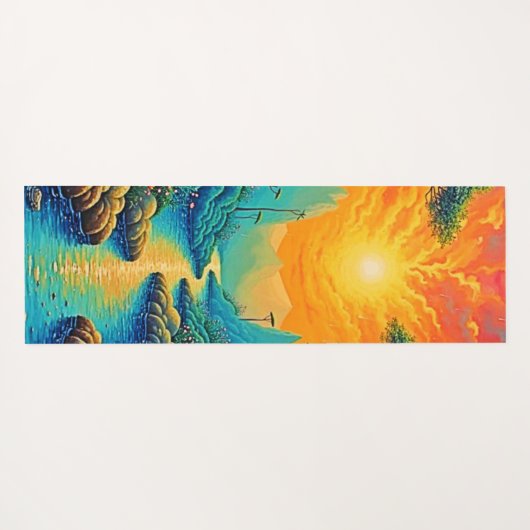 Vluchten naar Natuur Art Design Yogamat (Achterkant (horizontaal))