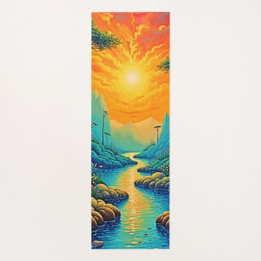 Vluchten naar Natuur Art Design Yogamat (Achterkant)