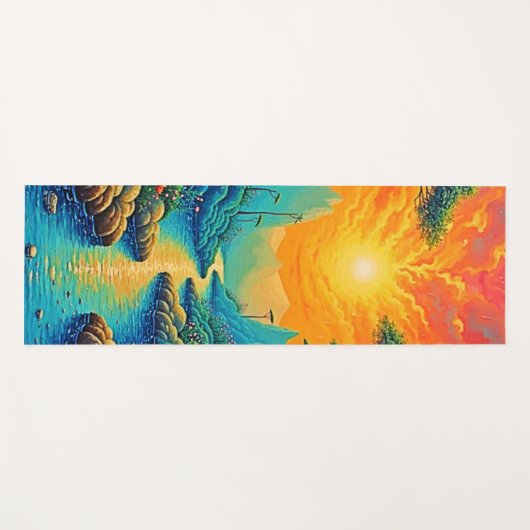 Vluchten naar Natuur Art Design Yogamat (Voorkant (horizontaal))